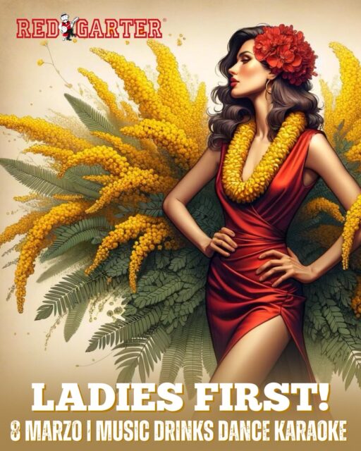 💐✨𝐇𝐚𝐩𝐩𝐲 𝐖𝐨𝐦𝐞𝐧’𝐬 𝐃𝐚𝐲 💐✨

🎶Preparati a festeggiare con noi in una serata indimenticabile di Karaoke e Dj Set! 💃🏼💄
 
⏰ Ti aspettiamo questa sera dalle 22:30 fino a notte fonda per cantare, ballare e vivere momenti indimenticabili.🎤🎶

📍 Red Garter, Via dei Benci, 33R, Firenze. 

_____________________
 
🎶 Get ready to celebrate with us in an unforgettable evening of Karaoke and Dj Set! 💃🏼
 
⏰Join us tonight from 10:30 PM until late to sing, dance, and create unforgettable moments.🎤🎶
 
📍 Red Garter, Via dei Benci, 33R, Florence. 
 
#festadelladonna #8marzo #karaoke #djset #firenze